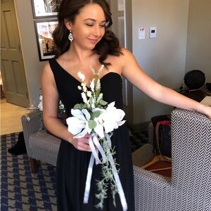 Black bridesmaid dress